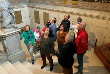 VISITE GUIDEE INSOLITE DE LEUVEN AVEC EN POINT D'ORGUE:LA BIBLIOTHEQUE